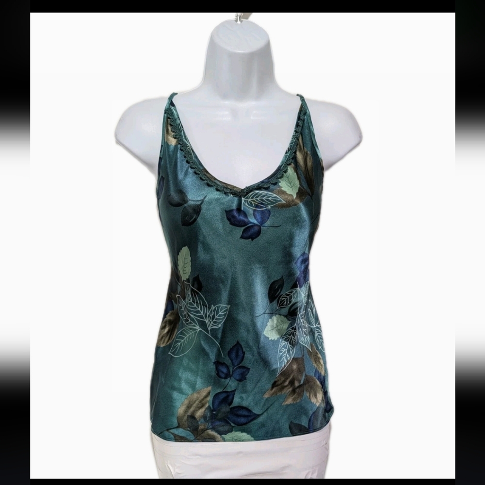 California Dynasty Forest Fairy Cami S Satin Whimsical Sleeveless Top #8
